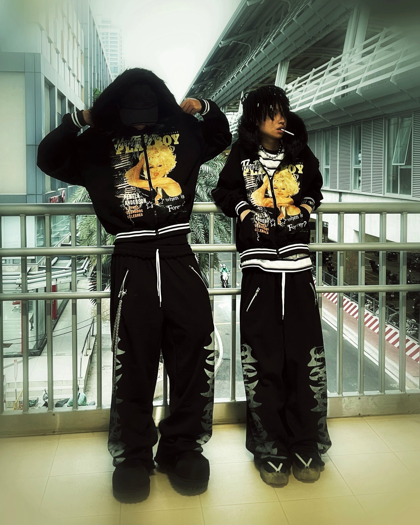 BLACK-SNOW FUR JACKET (YUKI)*