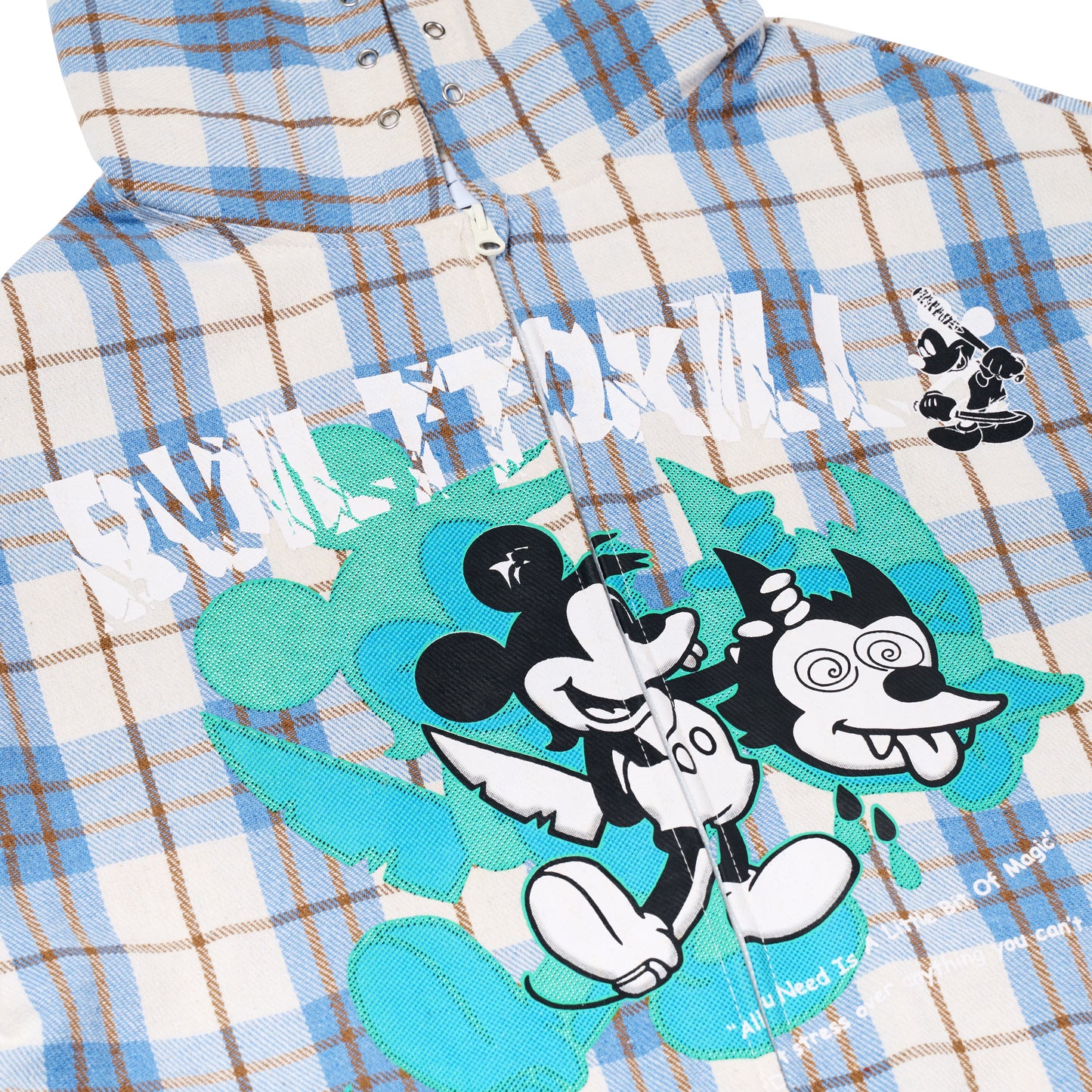 M!CKEY PLAID JACKET