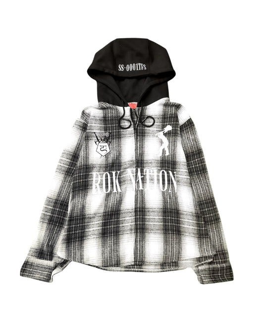 $LT-YEAR FLANNEL HOODED JACKET