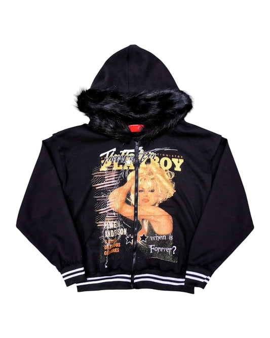 BLACK-SNOW FUR JACKET (YUKI)*