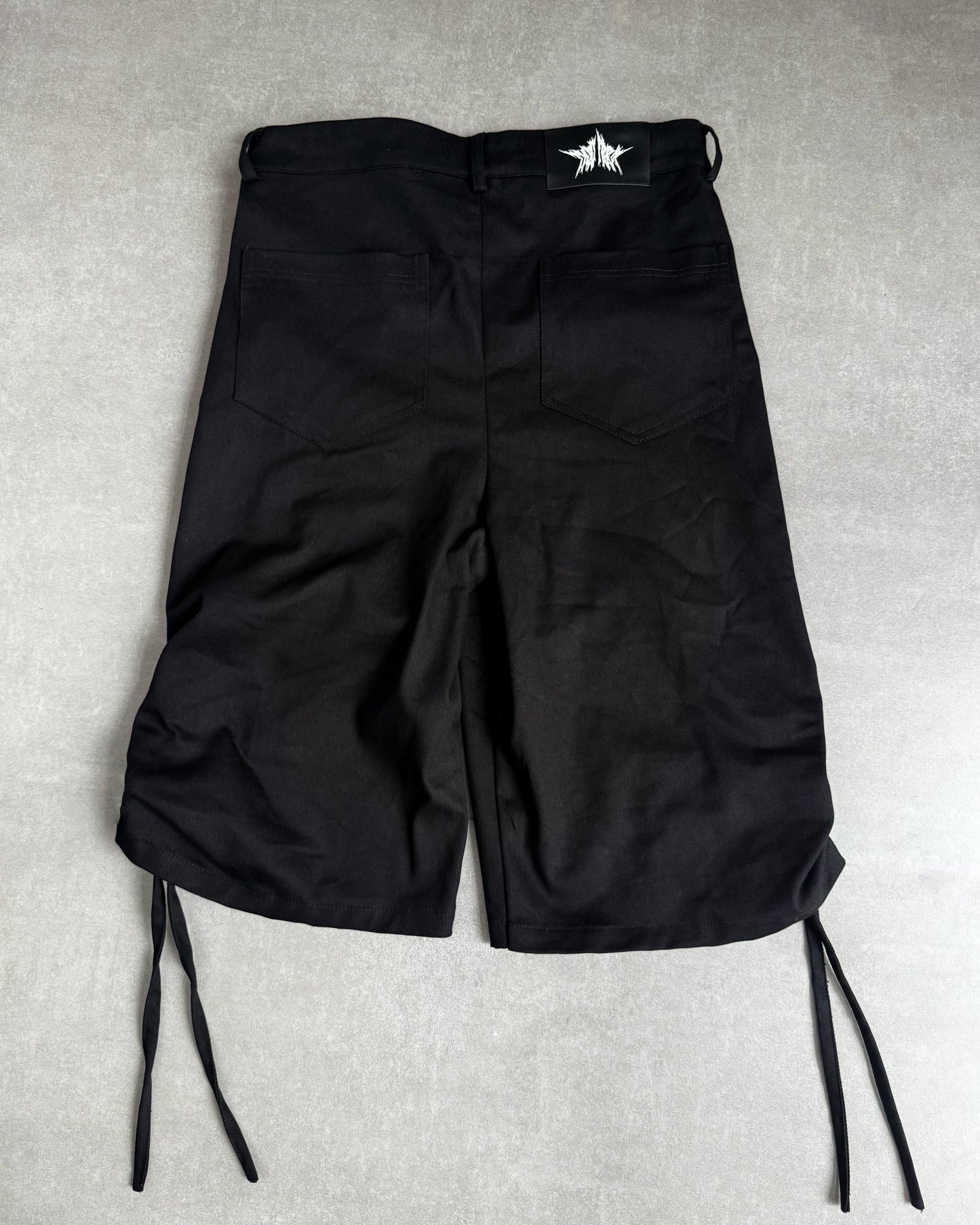 BLACK COFFIN SHORTS