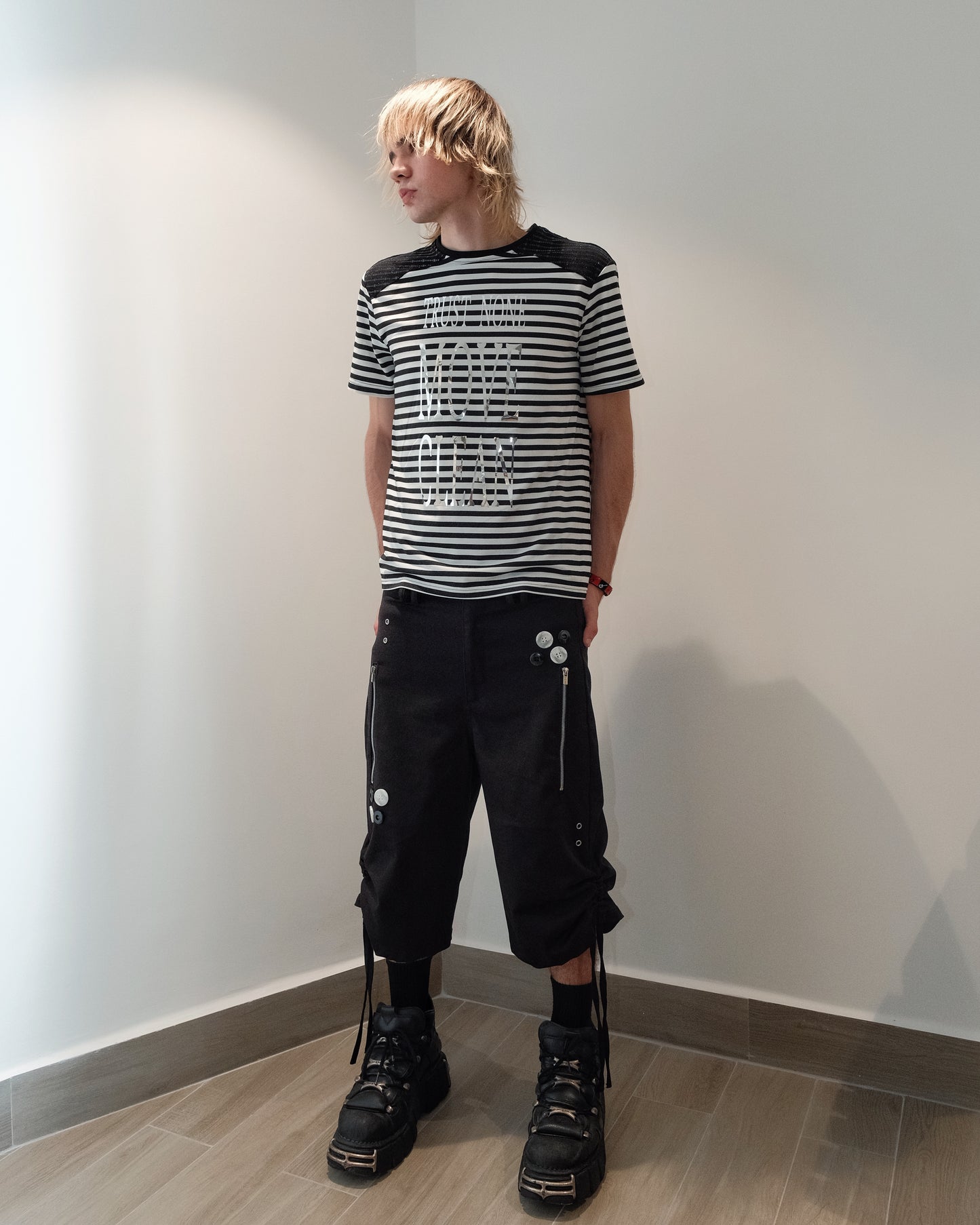 BLACK COFFIN SHORTS