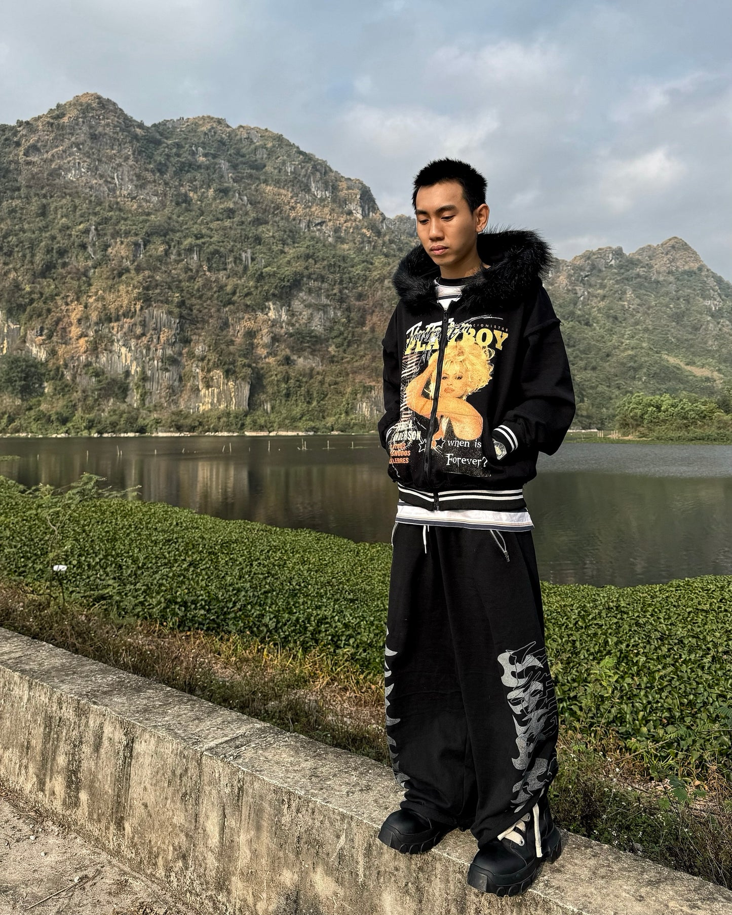 BLACK SNOW (YUKI)* FUR JACKET