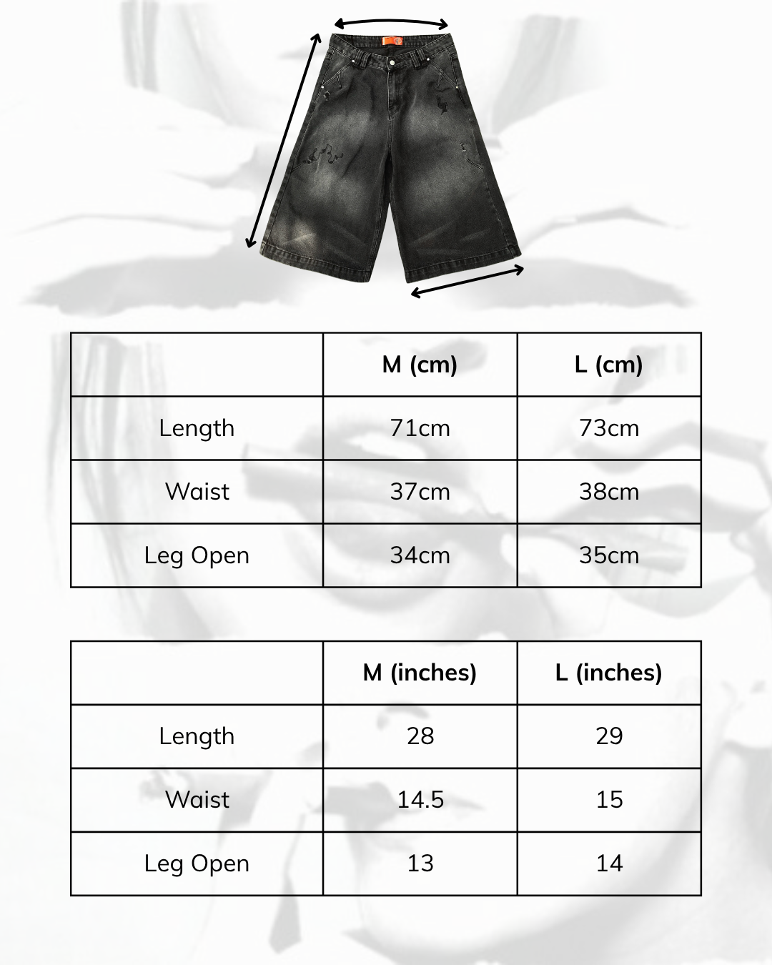 ROK MUSIC SHORT DENIM