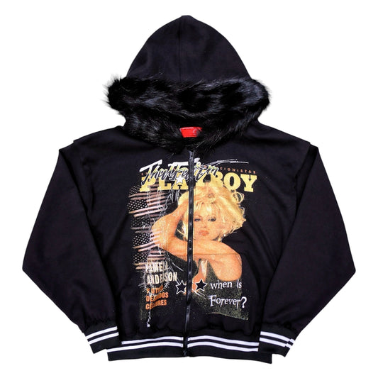 BLACK-SNOW FUR JACKET (YUKI)*